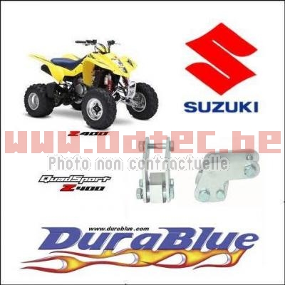 Kit de rabaissement avant Suzuki LTZ-400 - DU4003/DB201007. rabaissement,avant,Suzuki,LTZ-400,rabaissement,avant,Suzuki,LTZ-400,place,dans,haut,tête,amortisseur,réservé,usage,route,interdit,cross,(SAUT),Compatible,avec,LTZ-400,Kawasaki,KFX-400,Artic,DVX-400