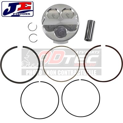 PISTON JE YAMAHA YFZ450 R 3 RING 13,5:1 - 09105885/JE 274209. PISTON,YAMAHA,YFZ450,RING,PISTON,YAMAHA,YFZ450,RING,Livraison,delais,jours,ouvrable,Machined,from,2618-T6,forged,aluminum,Alésage,Cylindrée,Épaisseur,paroi,Taux,compression,Bore,Diameter,Piston,Head