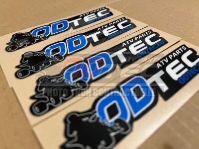 AUTOCOLLANT ODTEC RACING BLEU - . AUTOCOLLANT,ODTEC,RACING,BLEU,AUTOCOLLANT,ODTEC,VINYL,QUALITE,DECO,EPAIS,COLLE,ANTI,BULLES