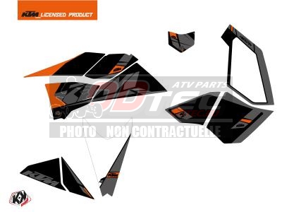 KIT DÉCO KTM 450/525 - KUTVEK. DÉCO,450/525,DÉCO,450/525,Composition,déco,Quad,pour,450-525,Ailes,avant,Ailes,arrière,Face,avant,Parties,latérales,Réservoir,Pièces,supplémentaires,(pour,certains,modèles),colle,permet,droit,erreur