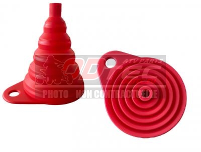 Entonnoir ODTEC en silicone rouge