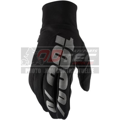 Gants 100%  HYDRO WP BK - 10017-0000 0/1/2/3/4. Gants,100%,HYDRO,Gants,100%,HYDRO,dessus,main,avec,coque,souple,légèrement,isolée,vous,protège,climats,plus,froids,Paume,monocouche,polyuréthane,(PU),pour,protection,contre,intempéries,designs,imprimés,silicone