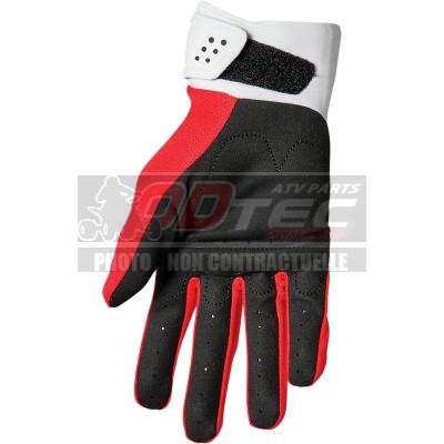 GANTS THOR SPECTRUM RED/WH - 3330-68 38/39/40/41. GANTS,THOR,SPECTRUM,RED/WH,Gants,Spectrum,Protection,caoutchouc,empiècements,superposés,main, pièce quad Belgique France