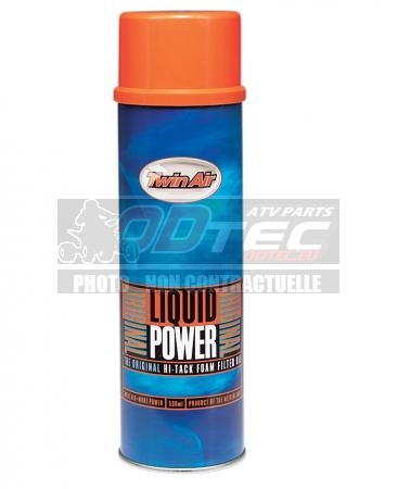 Huile filtre à air TWIN AIR 500 ML - 1099988/159016M. Huile,filtre,TWIN,huile,filtre,Liquid,Power,peut,être,utilisée,avec,tous,types,mousses,filtres,Permet,maximum,respirabilité,tout,empêchant,saletés,poussières,pénétrer,dans,filtre