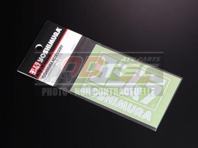 Sticker YOSHIMURA - 85mm BLANC - 1113741002. Sticker,YOSHIMURA,85mm,BLANC,Sticker,YOSHIMURA,85mm,BLANC,Autocollant,avec,film,transfert,Taille,(mm),1pc/jeu