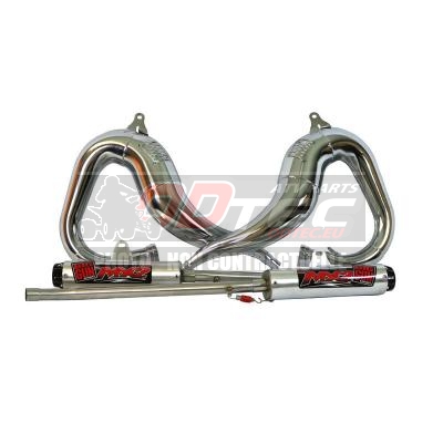 LIGNE ECHAPPEMENT COMPLETE BANSHEE 350 BIG GUN - BIGECH17-23503. LIGNE,ECHAPPEMENT,COMPLETE,BANSHEE,LIGNE,ECHAPPEMENT,COMPLETE,BANSHEE,système,complet,Exhaust,Banshee,libère,gains,puissance,couple,massifs,toute,bande,régime,tuyaux,tête,sont,nickelés,avec,logo,découpé,laser,pour