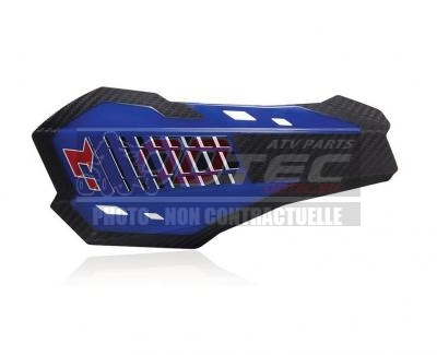 Protèges-mains RACETECH HP2 bleu YFZR - R-KITPMHP2BL0. Protèges-mains,RACETECH,bleu,YFZR,seul,protège,mains,offre,possibilité,être,monté,deux,variantes,Fabriqué,partir,matériau,technopolymère,spécial,Dispose,résistance,maximale,partie,centrale,surface,plus,élastique,caoutchouc