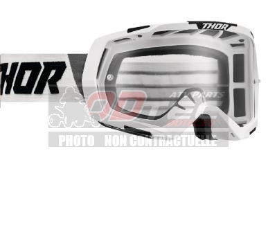 MASQUE THOR REGIMENT BLANC ÉCRAN TRANSPARENT - 26012801. MASQUE,THOR,REGIMENT,BLANC,ÉCRAN,TRANSPARENT,MASQUE,THOR,REGIMENT,BLANC,écran,transparent,THOR,Conception,Field,Vision,Plus,(FOV+),pour,vision,périphérique,améliorée,Sangle,réglable,avec,impression,silicone,pour,placement,sécurisé,Lentille,polycarbonate