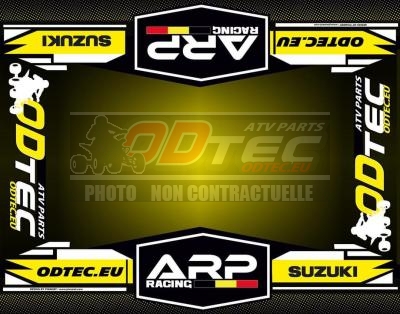 Tapis environnemental Odtec x ARP 1.5m x 1.9m SUZUKI - SIXTEN. Tapis,environnemental,Odtec,SUZUKI,Tapis,environnemental,spéciale,Quad,tapis,Odtec,Racing,tapis,environnemental,100%,homologué,pour,quads,toutes,qualités,capacité,absorption,énorme,design,résistance,font