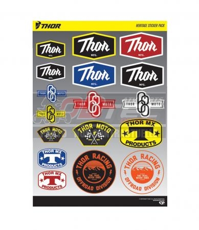 Feuille d'autocollants THOR - 43201572 / 4320-1572. Feuille,autocollants,THOR,Dimensions