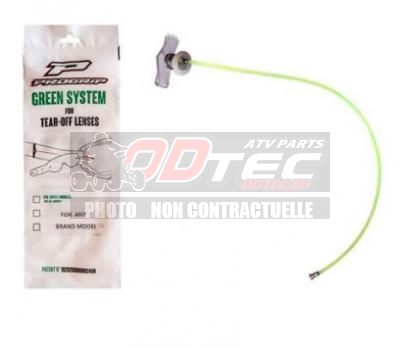 PRO GRIP TEAROFF GREEN SYSTEM - 26021005 / PZ3290. GRIP,TEAROFF,GREEN,SYSTEM,récupérateur,tear,Green,System,PROGRIP,universel,solution,conçue,pour,répondre,réglementations,environnementales,Fédération,Française,Motocyclisme,(FFM),concernant,utilisation,tear,offs,récupérate