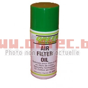 Spray Huile pour filtre green 300 ML - GF9002. Spray,Huile,pour,filtre,green,Spray,Huile,pour,filtre,green,Huile,Green,spéciale,pour,filtre,fibre,coton,spray,permet,après,nettoyage,relubrifier,filtre,afin,avoir,éfficacité,optimale