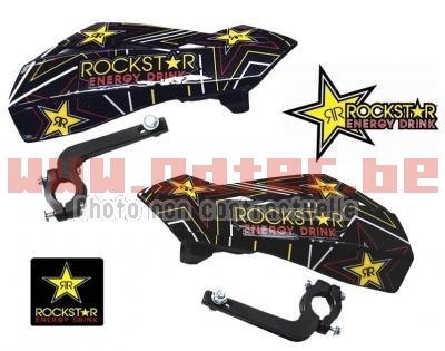 Protèges mains Rockstar - 8304200013R. Protèges,mains,Rockstar,Protèges,mains,Rockstar,fixation,monte,plupart,quads,marché,Protèges,mains,gauche,Protèges,mains,droit,Paire,fixation,livré,avec,fixation,classique,spécial,quad,réglable