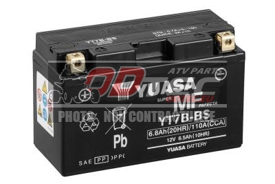 Batterie YTZ7S Yamaha YFZ450/Can Am DS450 - 321818/329818/YUASA YT7B-BS