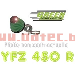 Kit Pro Flow Green Yam YFZ-450 R - P 916. Flow,Green,YFZ-450,Flow,Green,YFZ-450,FLOW,GREEN,compose,Filtre,P916,Bride,admission,aluminium,Montage,rapide,YAMAHA,partir,2003,Augmentez,volume,aspiré,pour,meilleur,rendement,moteur