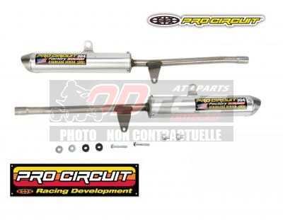 Pro Circuit 304 Factory Sound Silencers  Banshee - 18310141. Circuit,Factory,Sound,Silencers,Banshee,Circuit,Factory,Sound,Silencers,utiliser,uniquement,avec,collecteur,Circuit,Pipes,Produit,excellent,remplacement,origine,avec,gain,puissance,significative,Silencieux,Longueur,partie,centrale