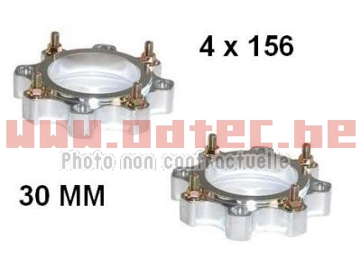 PAIRE D'ELARGISSEURS DE VOIES ARRIERE 45MM ALU (4x100/110/115