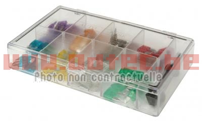 ASSORTIMENT DE 80 MINI FUSIBLES + OUTILLE - AMF ASS80 MINI/DS 1145/322131. ASSORTIMENT,MINI,FUSIBLES,OUTILLE,Assortiment,mini,fusibles,forme,radiale,fourni,dans,boîte,stockage,Contenu,(8x10,pcs),10x3A,10x5A,10x7,10x10A,10x15A,10x20A,10x25A,10x30A,outille