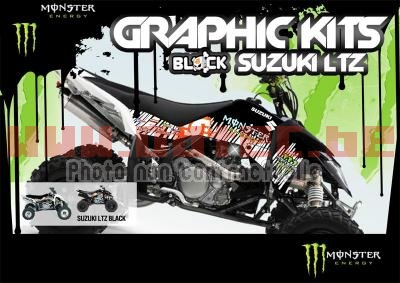 Monster Energy Suzuki LTZ EFI - . Monster,Energy,Suzuki,Monster,Energy,Suzuki,LTZ-400,universel,mont,également,Suzuki,LTZ-400,avec,plastiques,noir,blanc,jaune,dispo,également,pour,Suzuki,LTZ-400,04/08,Suzuki,LTR-450