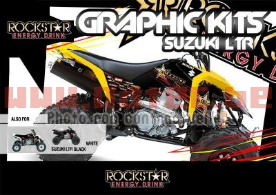 Rockstar Energy Suzuki LTR-450 06 > + - . Rockstar,Energy,Suzuki,LTR-450,Rockstar,Energy,Suzuki,LTR-450,universel,mont,également,Suzuki,LTR-450,avec,plastiques,noir,blanc,jaune,dispo,également,pour,Suzuki,LTZ-400,04/08,Suzuki,LTZ-400,04/08