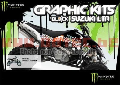 Monster Energy Suzuki LTR-450 06 > + - . Monster,Energy,Suzuki,LTR-450,Monster,Energy,Suzuki,LTR-450,universel,mont,également,Suzuki,LTR-450,avec,plastiques,noir,blanc,jaune,dispo,également,pour,Suzuki,LTZ-400,04/08,Suzuki,LTZ-400,04/08,Vous,pouvez