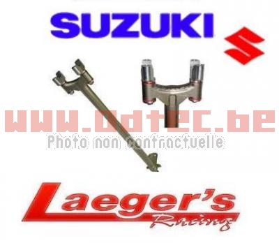 Colonne de direction Leagers Suzuki LTR-450 - LAECOLLTR+1'/+2'. Colonne,direction,Leagers,Suzuki,LTR-450,COLONNE,DIRECTION,LAEGERS,Colonne,direction,Leagers,Dispo,Suzuki,LTR450,Suzuki,LTR450,*LIVREE,AVEC,PONTETS,INFERIEURS,SILENT-BLOC,*PLATINE,SUPERIEURE,TAILLEE,DANS,MASSE,colonne