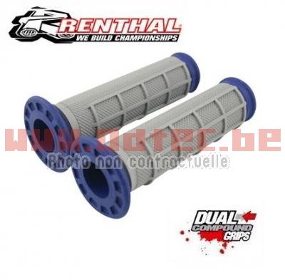 Poignées quad Dual Grip Renthal - 872187 /G170/06300457. Poignées,quad,Dual,Grip,Renthal,Poignées,quad,Dual,Grip,Renthal,Développé,avec,concours,meilleurs,pilotes,mondiaux,Renthal,propose,aujourd,nouveau,revêtement,révolutionnaire,DUAL,COMPOUD,GRIPS,meilleur,compromis,durabilité,souplesse,adhérence