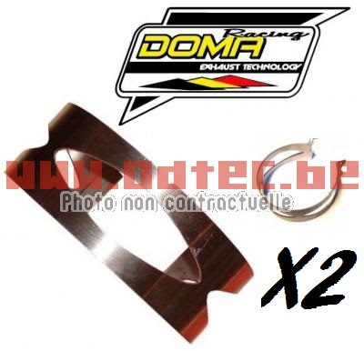 COLLIER DOMA x2 INOX - DOMACOLLIER-ETR x 2. COLLIER,DOMA,INOX,COLLIER,DOMA,pour,Silencieux,INOX