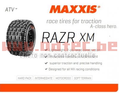 MAXXIS RAZR XM RS08 18X10-8 - 90471/52591510/A2356. MAXXIS,RAZR,RS08,18X10-8,MAXXIS,RAZR,RS08,18X10-8,RS08,18X10-8,RAZR,Super,léger,avec,carcasse,PLYS,Gomme,spécifique,quad,cross,Meilleur,motricité,précision,dans,direction,Design,spécifique,pour,utilisation,dans,toute
