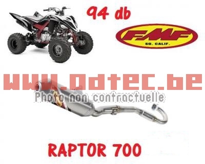 FMF FACTORY 4.1 SYSTEM COMPLET TITANE YAMAHA RAPTOR 700 APRES 2015/2020...