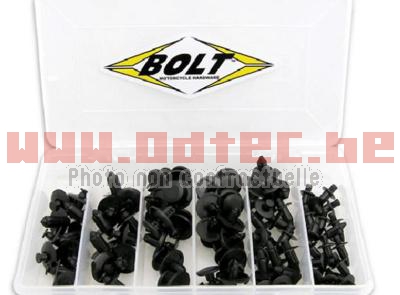 Coffret De Rivets Plastique Bolt M6 / M7 / M8 - Bihr: 1061537/893443. Coffret,Rivets,Plastique,Bolt,Fabriquée,Etats-Unis,visserie,BOLT,référence,mondiale,pour,type,produits,kits,visserie,reprennent,caractéristiques,première,monte,avec,qualité,fabrication,finition,irréprochable