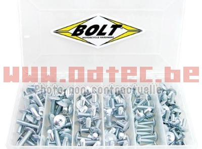 Coffret de vis de carénage Bolt M5X12/16/20mm - M6X12/16/20/25mm - 893376. Coffret,carénage,Bolt,M5X12/16/20mm,M6X12/16/20/25mm,Coffret,carénage,Bolt,M5X12/16/20mm,M6X12/16/20/25mm,Fabriquée,Etats-Unis,visserie,BOLT,référence,mondiale,pour,type,produits,kits,visserie,reprennent,caractéristiques,première,monte