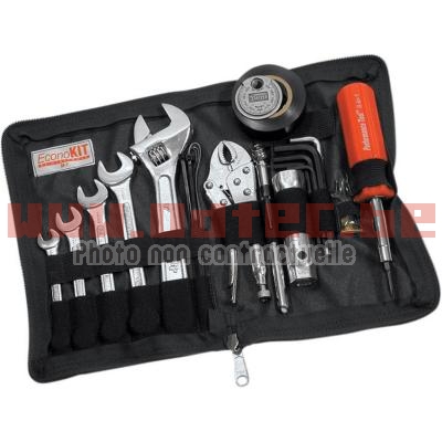 CRUZTOOLS TOOL KIT ECONOKIT M1 METRIC - DS196205. CRUZTOOLS,TOOL,ECONOKIT,METRIC,CRUZTOOLS,TOOL,ECONOKIT,METRIC,Standard,includes,combination,wrenches,(10mm,12mm),adjustable,wrench,6-in-1,screwdriver,2-in-1,spark,plug,socket,(5/8,13/16,cable,ties,mechanics,wire,WD-40®,tire,pressure,gauge,shop