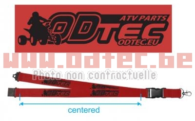 LANYARD TEAM ODTEC 2019 - RED 10213000. LANYARD,TEAM,ODTEC,2019,LANYARD,ODTEC,Rouge,Logo,ODTEC,noire