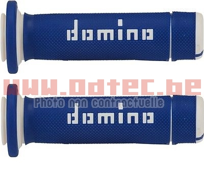 Revêtements de poignée Bicolor Domino ATV  BLEU/BLANC - 872776. Revêtements,poignée,Bicolor,Domino,BLEU/BLANC,Revêtements,poignée,Bicolor,Domino,revêtements,Domino,Bicolor,offrent,feeling,pilote,ainsi,quune,bonne,adhérence,gant,poignée,Caoutchouc,très,résistant,Allie,esthétisme,efficacité