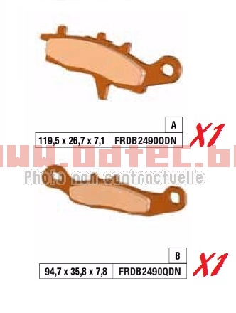 Plaquettes de frein FRDB2490QDN/MO301 - FRDB2490QDN(301(3893014)/MO301(383014). Plaquettes,frein,FRDB2490QDN/MO301,plaquettes,métal,fritté,(SINTER),garantissent,excellent,compromis,efficacité-durabilité,pour,utilisation,loisir,route,haute,performance,sport,Métal,fritté,Bonne,résistance,lusure,Excellentes,performances