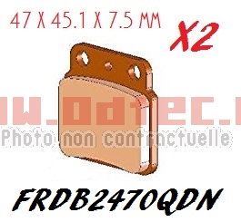 Plaquettes de frein FRDB2470QDN/MO149 - FRDB2470QDN/MO149/381494. Plaquettes,frein,FRDB2470QDN/MO149,plaquettes,métal,fritté,(SINTER),garantissent,excellent,compromis,efficacité-durabilité,pour,utilisation,loisir,route,haute,performance,sport,Métal,fritté,Bonne,résistance,lusure,Excellentes,performances