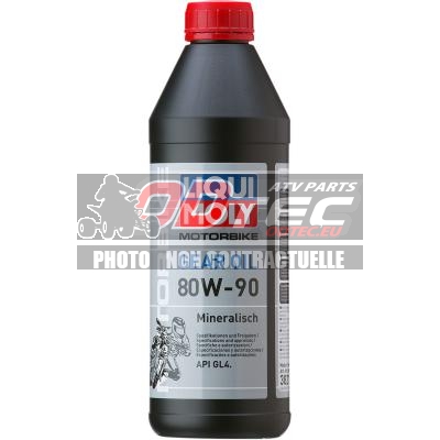 LIQUI MOLY  80W-90 MINERAL 1 L.  (TRANSMISSION) - 36060027. LIQUI,MOLY,80W-90,MINERAL,(TRANSMISSION),LIQUI,MOLY,GEAR,80W-90,MINERAL,LITER,HUILE,TRANSMISSION,80W-90,Gear,High-performance,high-pressure,gear,made,from,carefully,selected,base,oils,multi-functional,additives,universal,types,motorbike