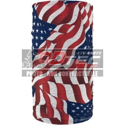 TOUR DE COU MOTLEY TUBE WAVY AMERICAN FLAG FLEECE LINED