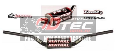 RENTHAL FATBAR36 R-WORKS Villopoto/Stewart/Honda CFR 2018-20 - 06015249/933-01-BK. RENTHAL,FATBAR36,R-WORKS,Villopoto/Stewart/Honda,2018-20,RENTHAL,FATBAR36,R-WORKS,Villopoto/Stewart/Honda,2018-20,R-Works,Fatbar®36,Handlebar,ultimate,lightweight,motocross,handlebars,36Tech,proprietary,Zarilium,material,give,high,strength,handlebar,lowest,possible,weig