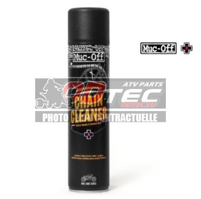 MUC-OFF Biodegradable Chain Cleaner  400 ML - Bihr: 1099811/ RF650. MUC-OFF,Biodegradable,Chain,Cleaner,MUC-OFF,Biodegradable,Chain,Cleaner,Spray,Élimine,rapidement,toute,traces,saleté,lubrifiant,chaîne,utilisant,solvant,pointe,Rapide,Soluble,biodégradable,Convient,toutes,chaînes