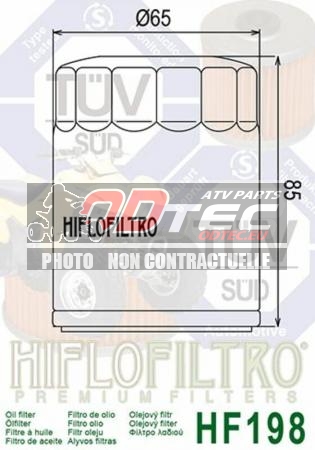 Filtre à huile HF198 Polaris RZR - 07120114/HF198. Filtre,huile,HF198,Polaris,Filtre,huile,premium,Filtre,huile,premium,haute,qualité, pièce quad Belgique France