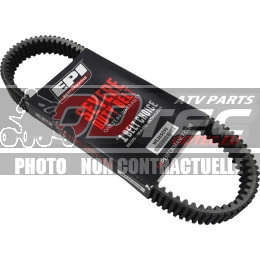 Courroie Extra renforcée EPI Scrambler Sportsman 550, 850, 1000 - PE11420304/ WE265015. Courroie,Extra,renforcée,Scrambler,Sportsman,1000,Drive,belt,Severe,Duty,Scrambler,Sportsman,1000,courroie,dentée,deux,côtés,permet,réduire,chaleur,lembrayage,Corde,tension,aramide,offrant,capacités,charge,supérieures,moins,glissement