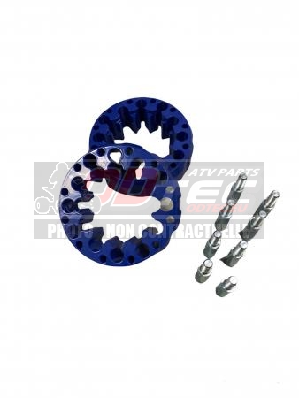 PAIRE D'ELARGISSEURS DE VOIES ARRIERES CROSSPRO 45MM ALU BLEU (4x100/110/115)