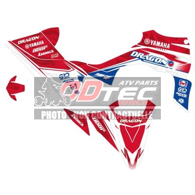 KIT DECO complet Drag'on YAMAHA YFZ 450R - KKIT22YFZRROUGE. DECO,complet,Drag,YAMAHA,450R,DECO,Drag,YAMAHA,450R,deco,adhésif,complet,avec,impression,haute,définition,Vinyl,adhésif,epais,trés,resistant,100%,résistant,décolore,Excellente,qualité,adhésif,(colle,NITTO,plastique)